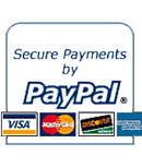 Secure payments by PayPal